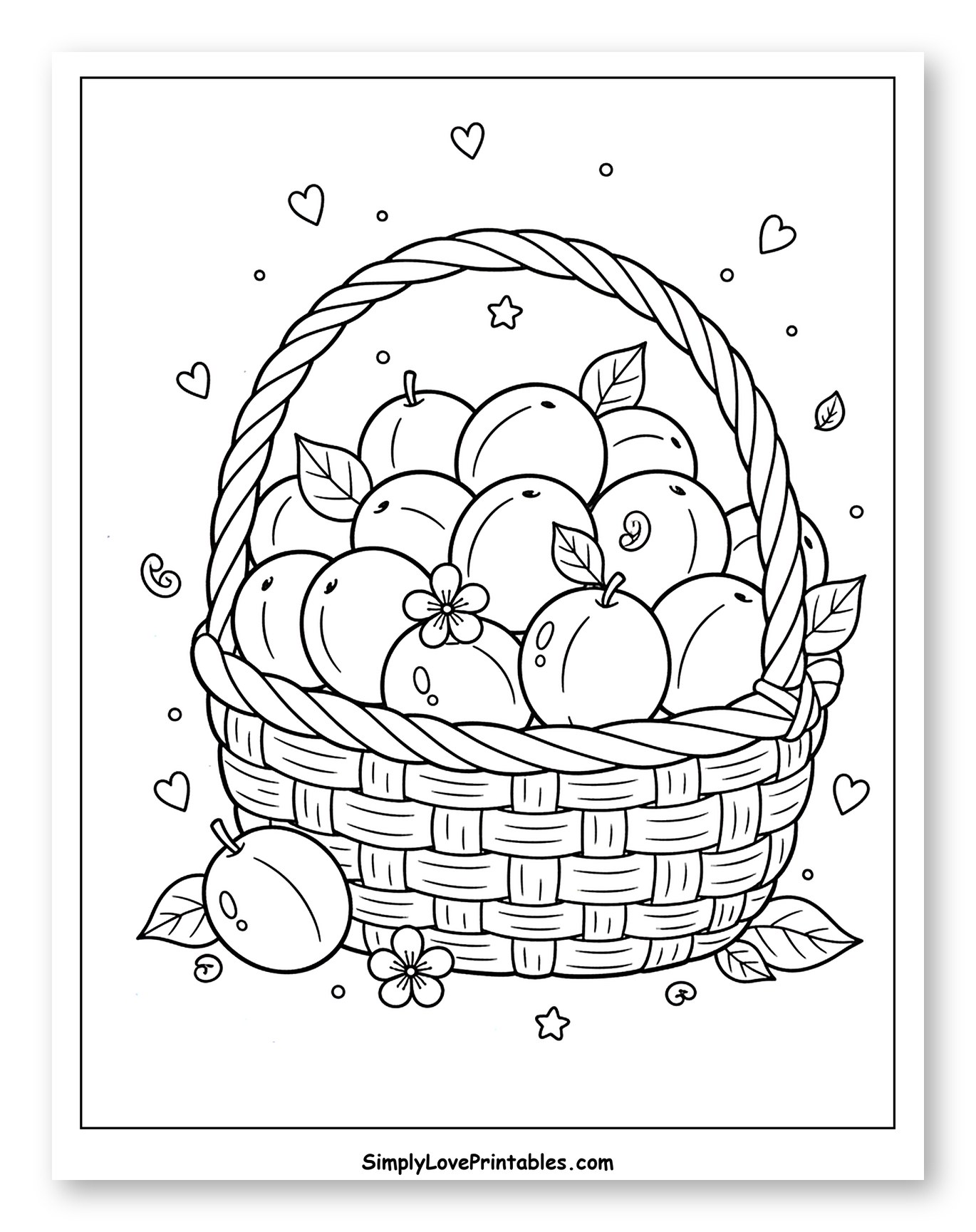 Harvest Basket Overflowing with Fresh Plums
