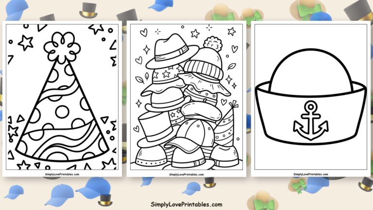 23 Hat Coloring Pages (Free PDF Printables)