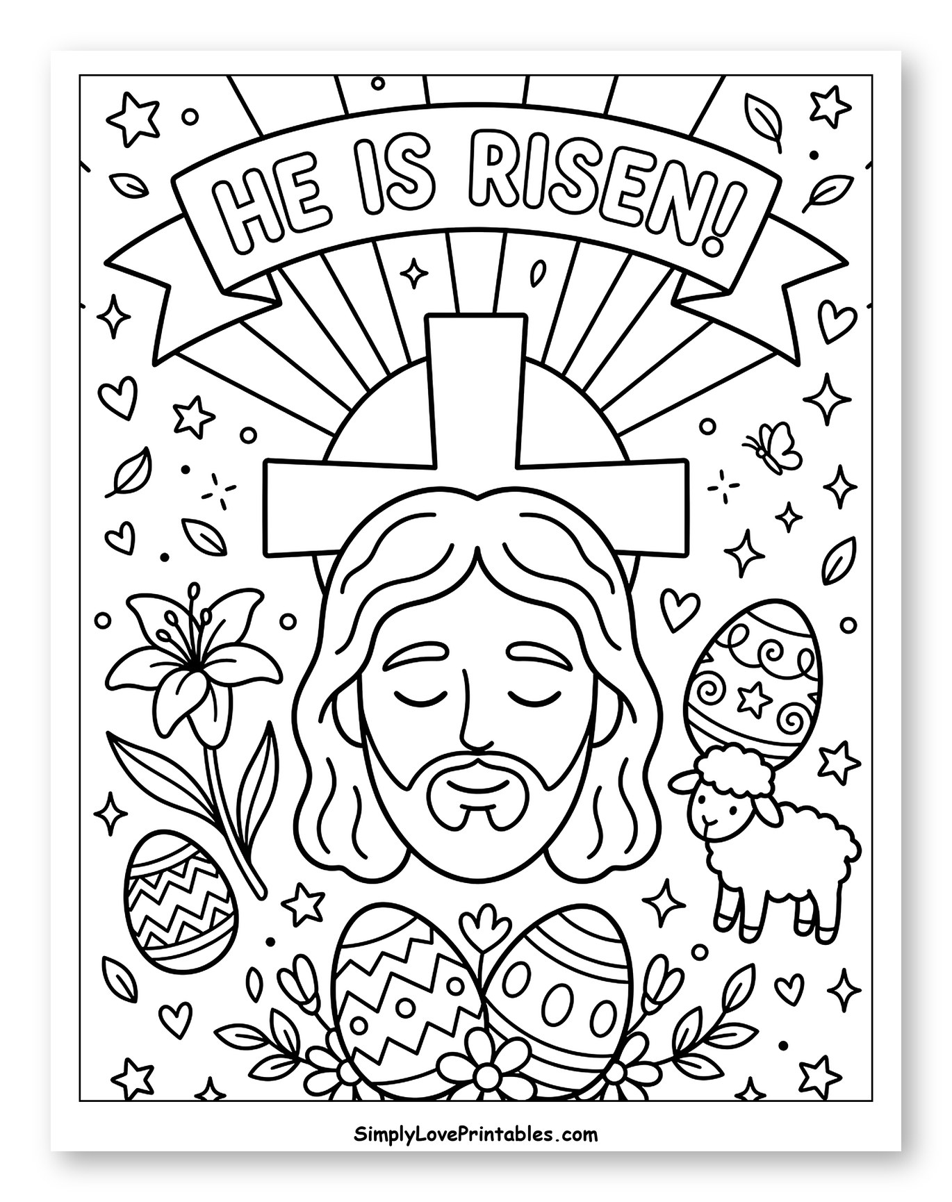 He Is Risen Easter Scene
