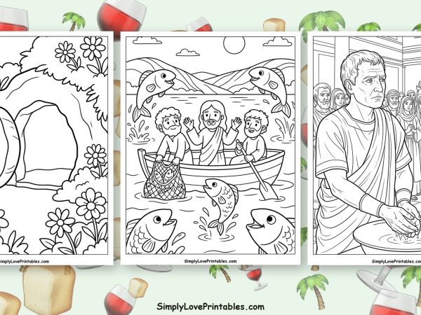 Holy Week coloring pages featured image