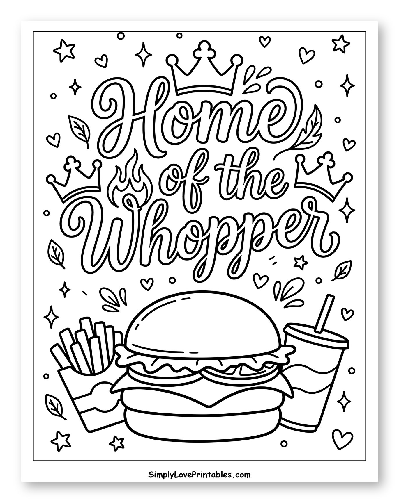 Home of the Whopper Fast Food Meal