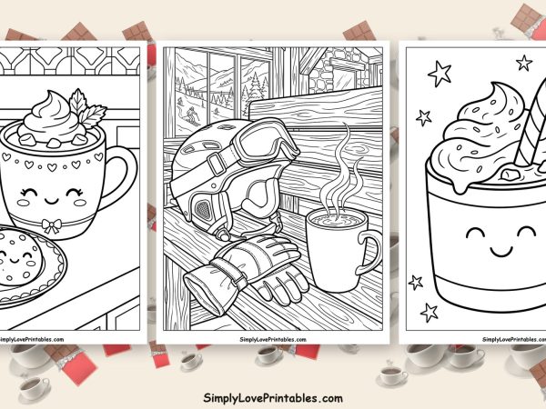Hot chocolate coloring pages featured image