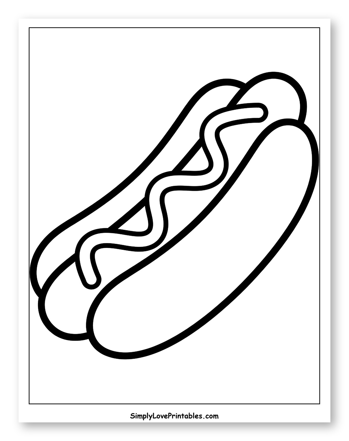 Hot Dog with Wavy Condiment