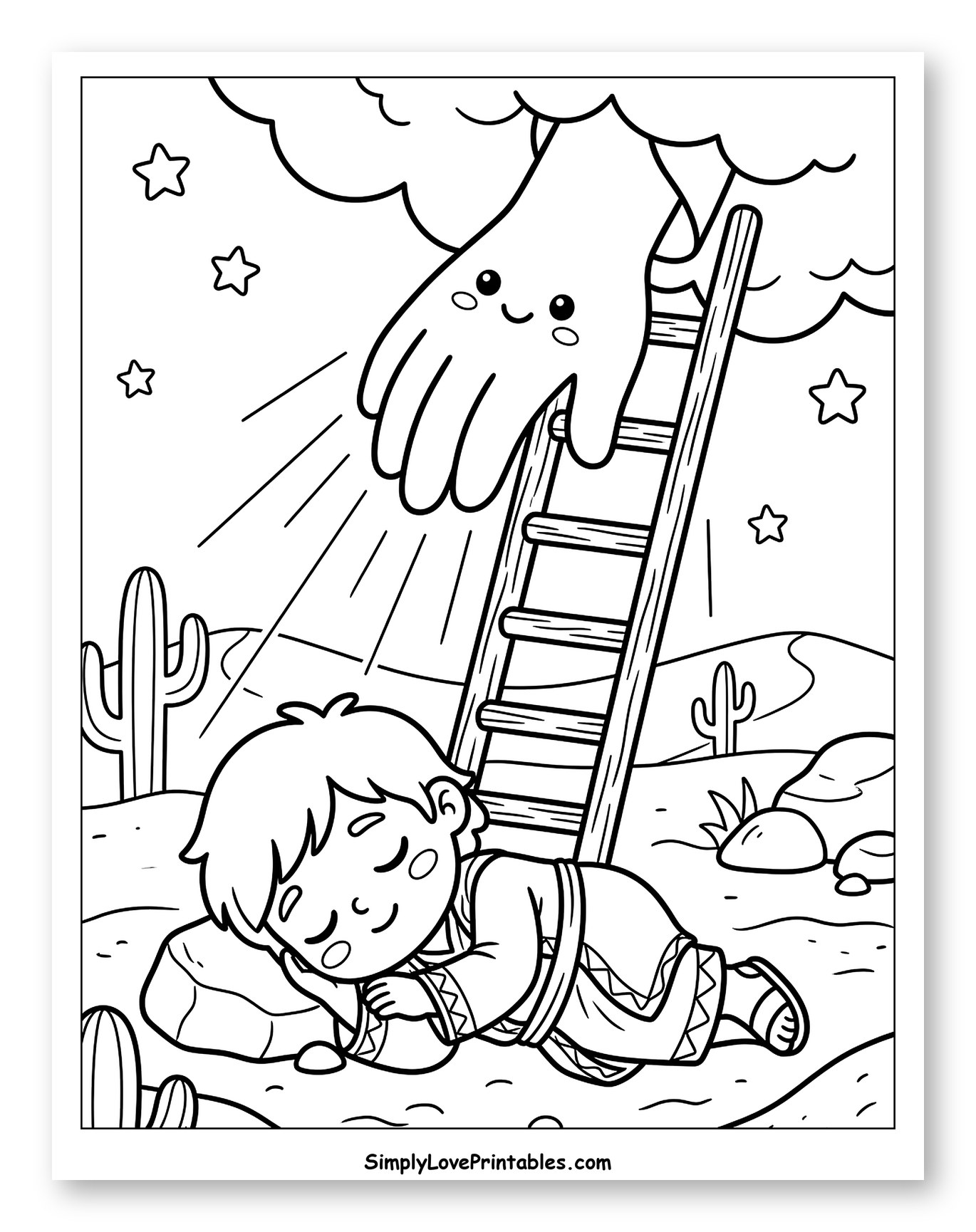 Jacob's Ladder Dream with Sleeping Boy