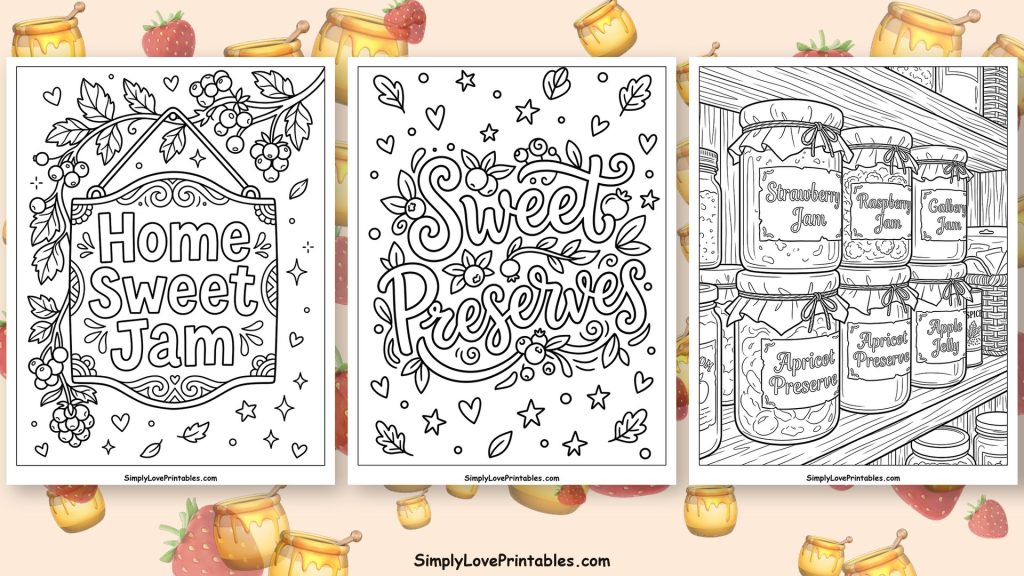 jam coloring pages featured image