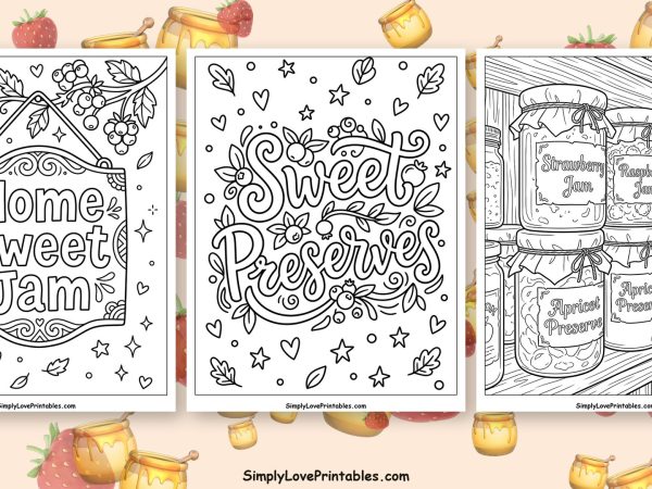 jam coloring pages featured image