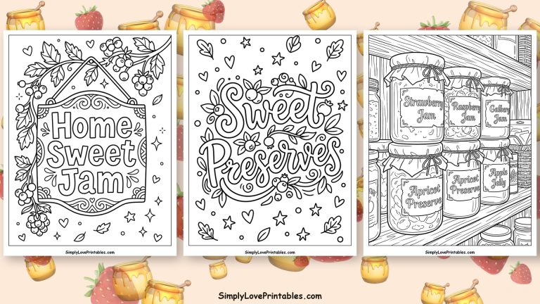 jam coloring pages featured image