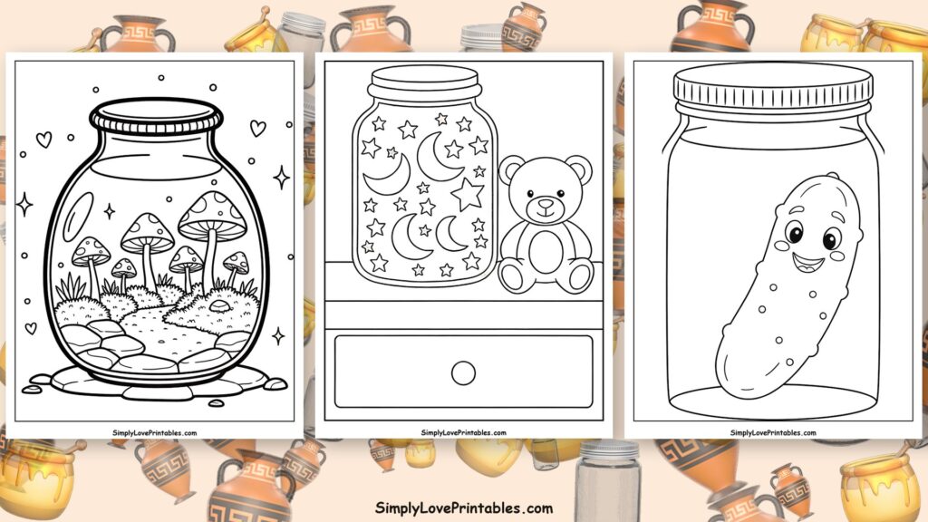 Jar coloring pages featured image