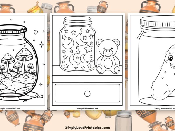 Jar coloring pages featured image