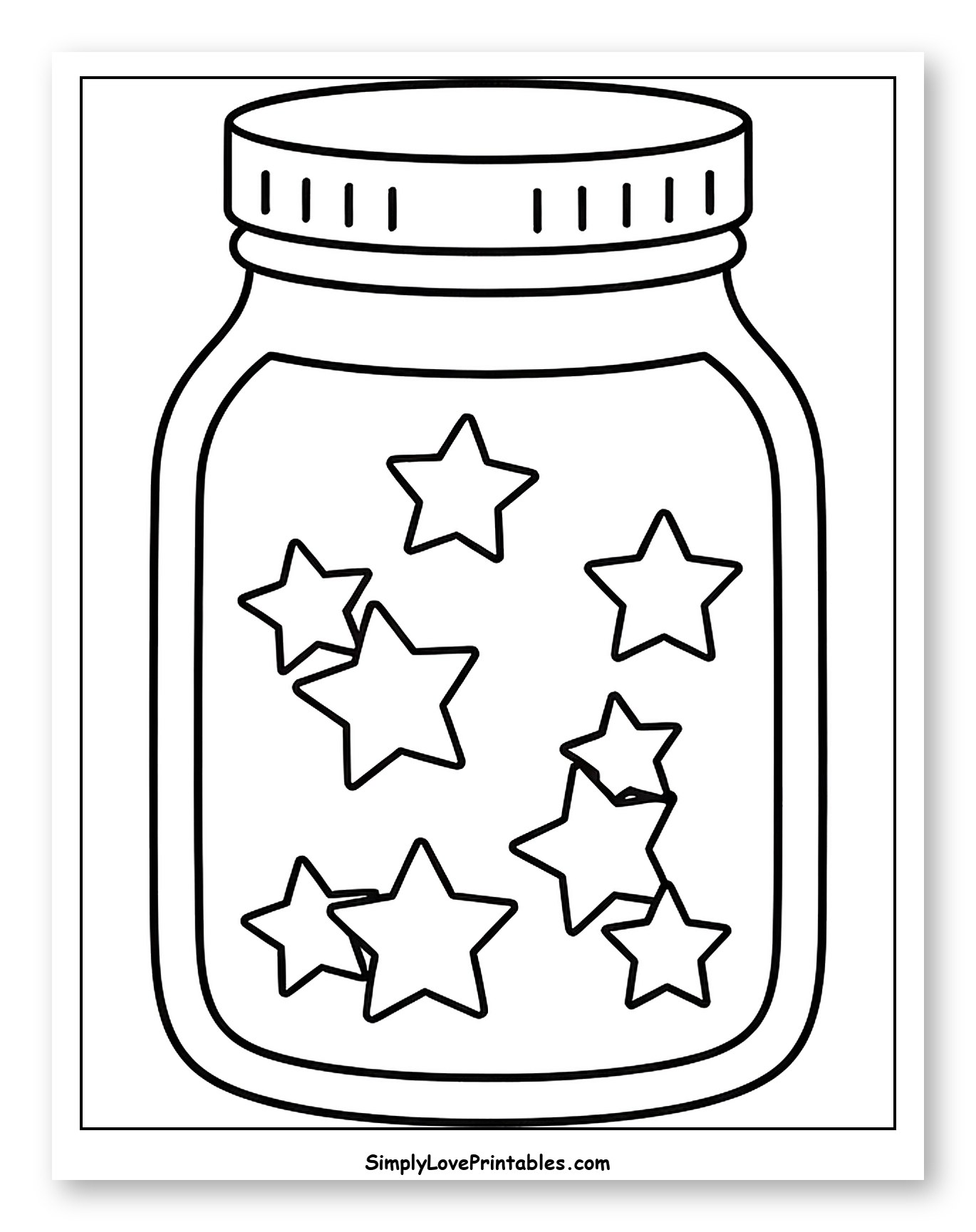 Jar with Stars Inside