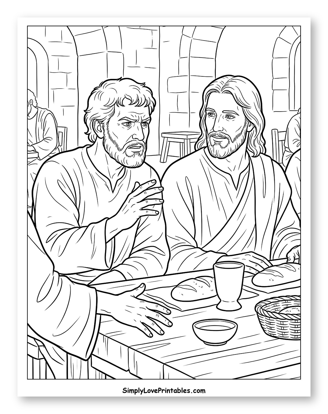 Jesus and Disciples at the Last Supper