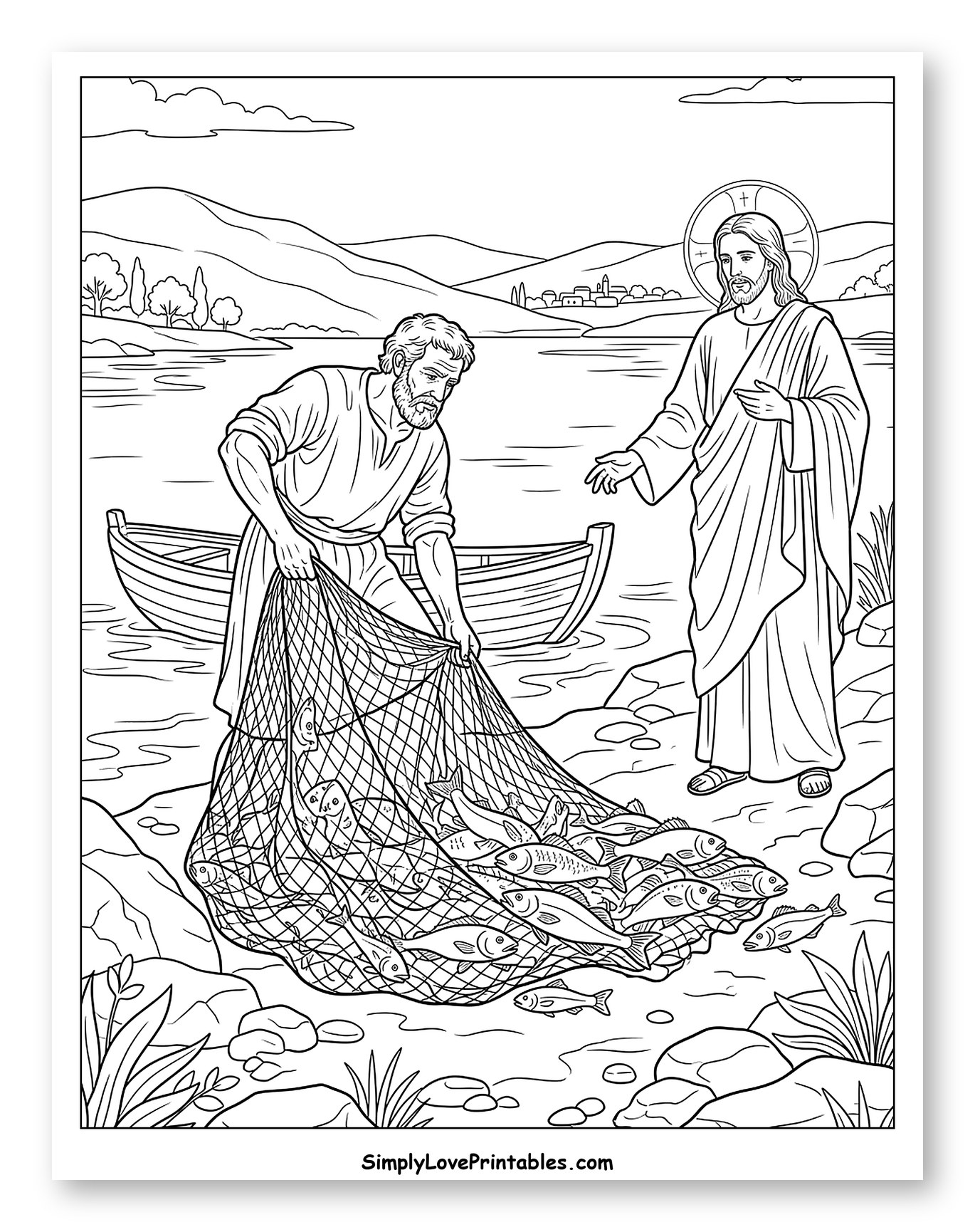 Jesus and the Fisherman's Bountiful Catch