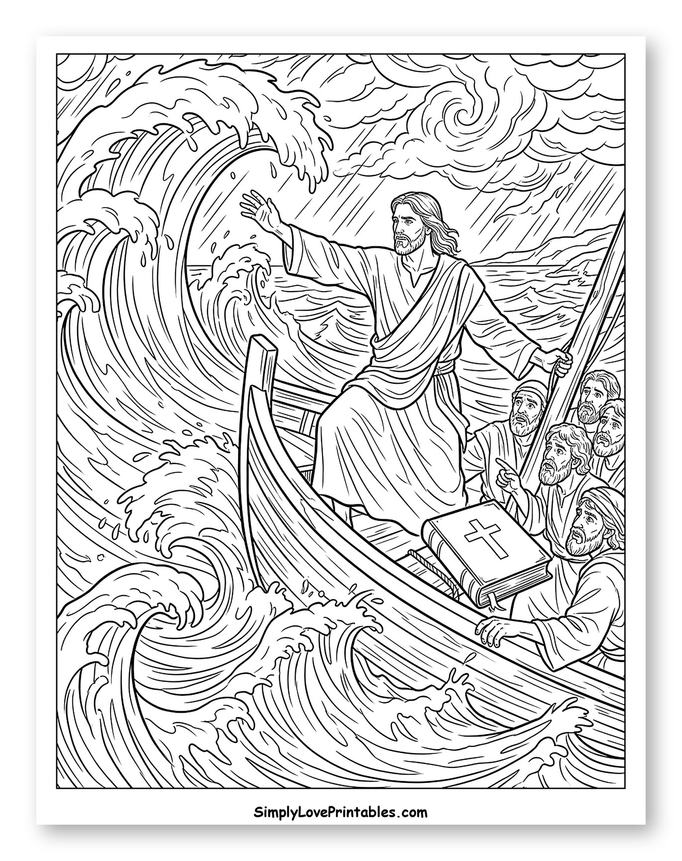 Jesus Calms the Storm on the Sea