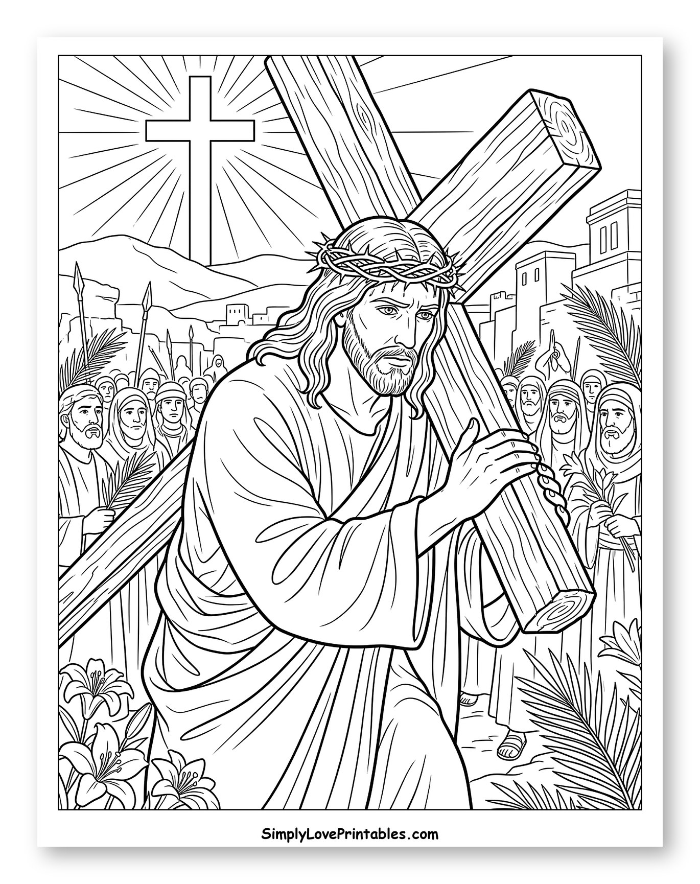 Jesus Carries the Cross to Calvary