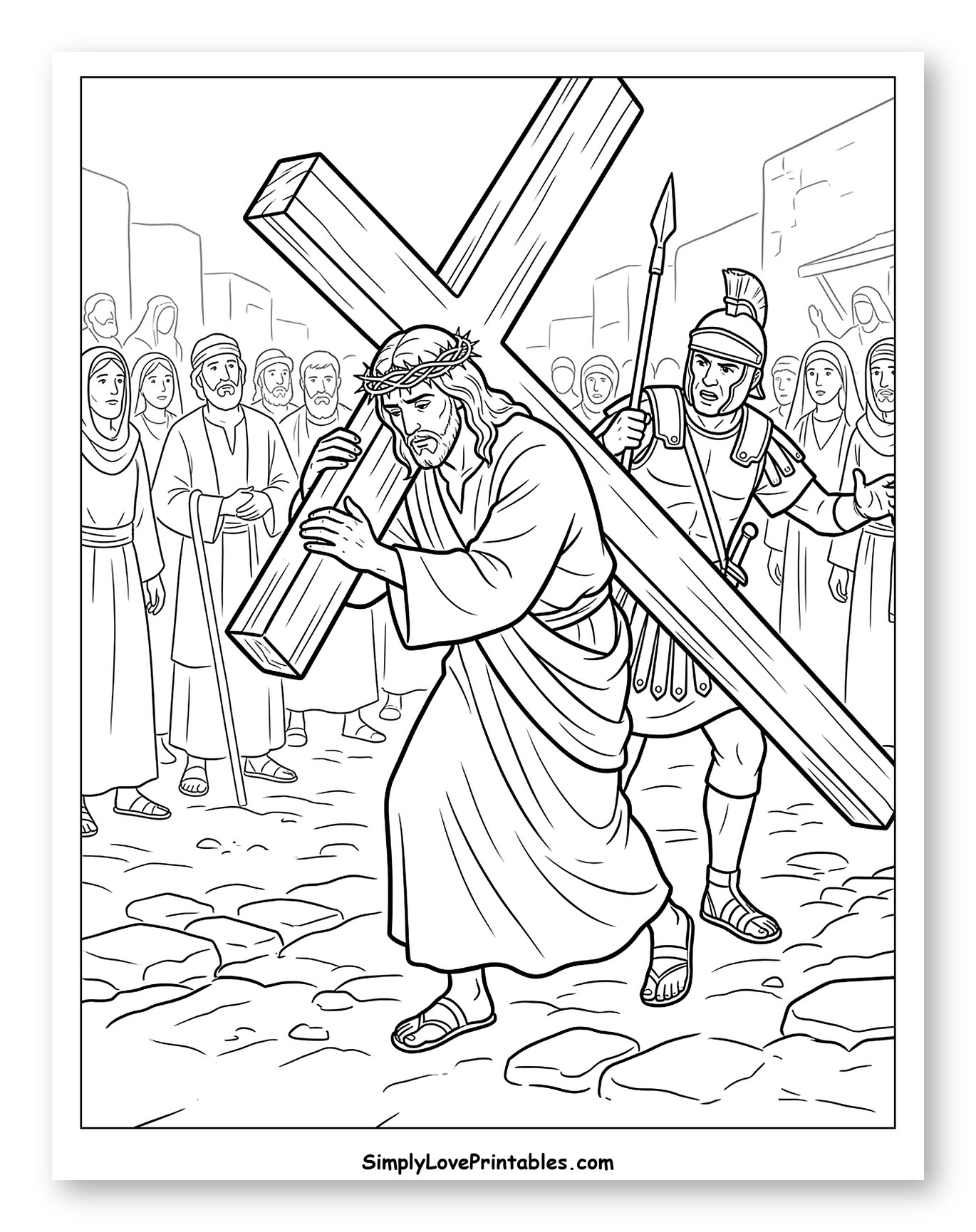 Jesus Carrying the Cross on Calvary