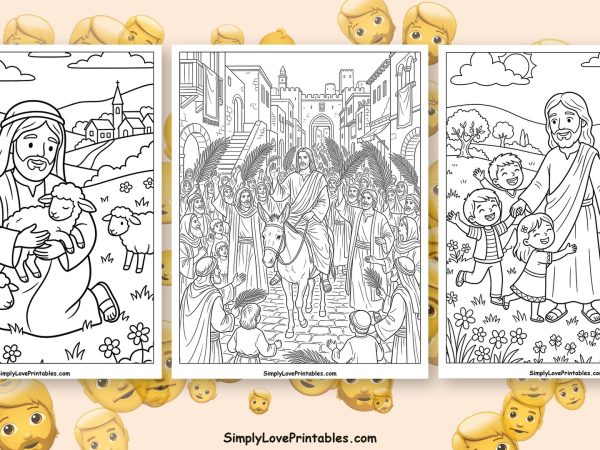 Jesus coloring pages featured image