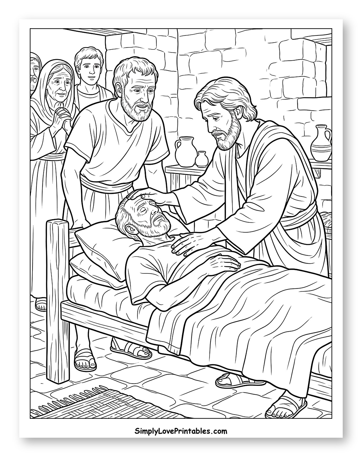 Jesus Healing a Sick Man
