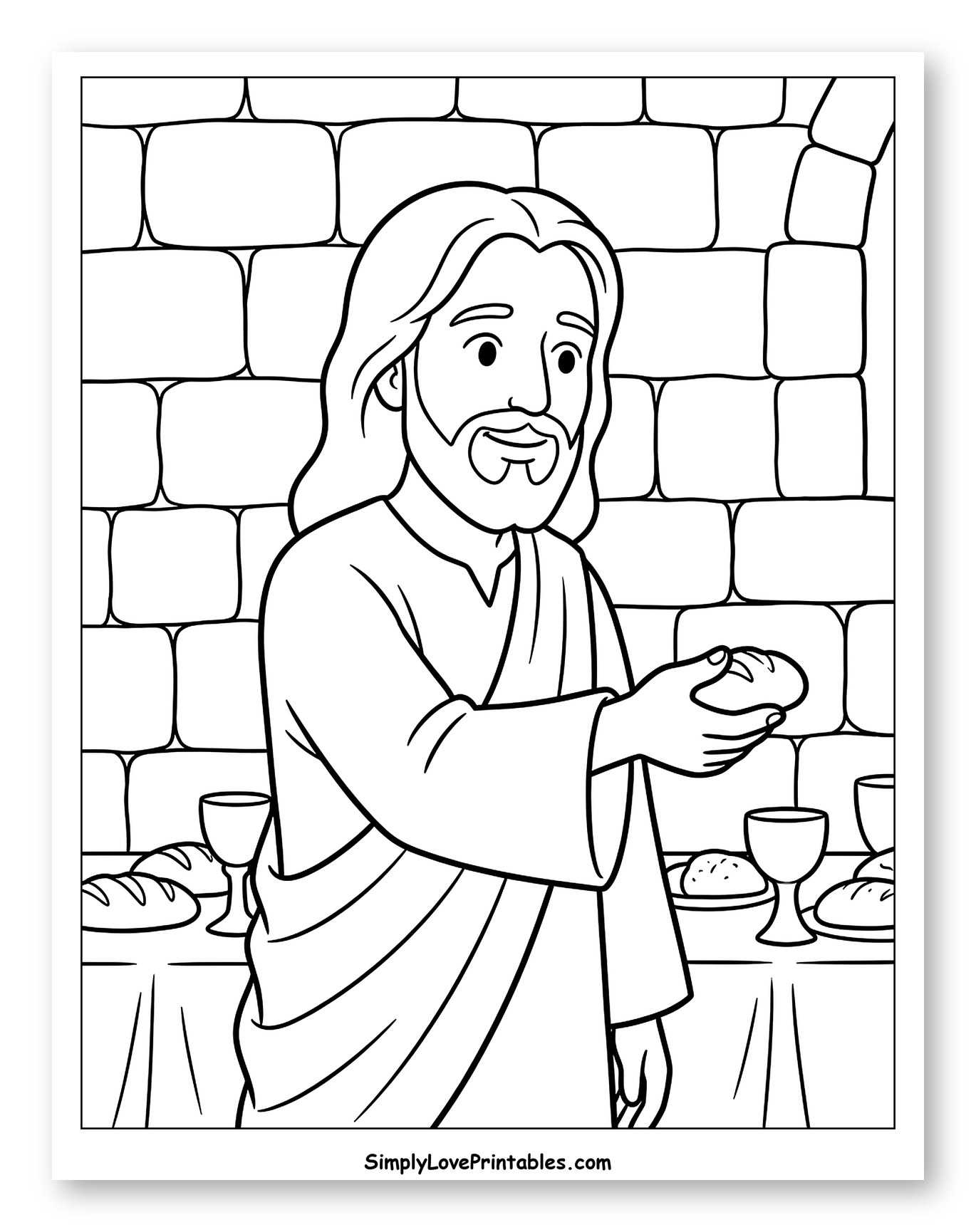 Jesus Offering Bread at the Last Supper