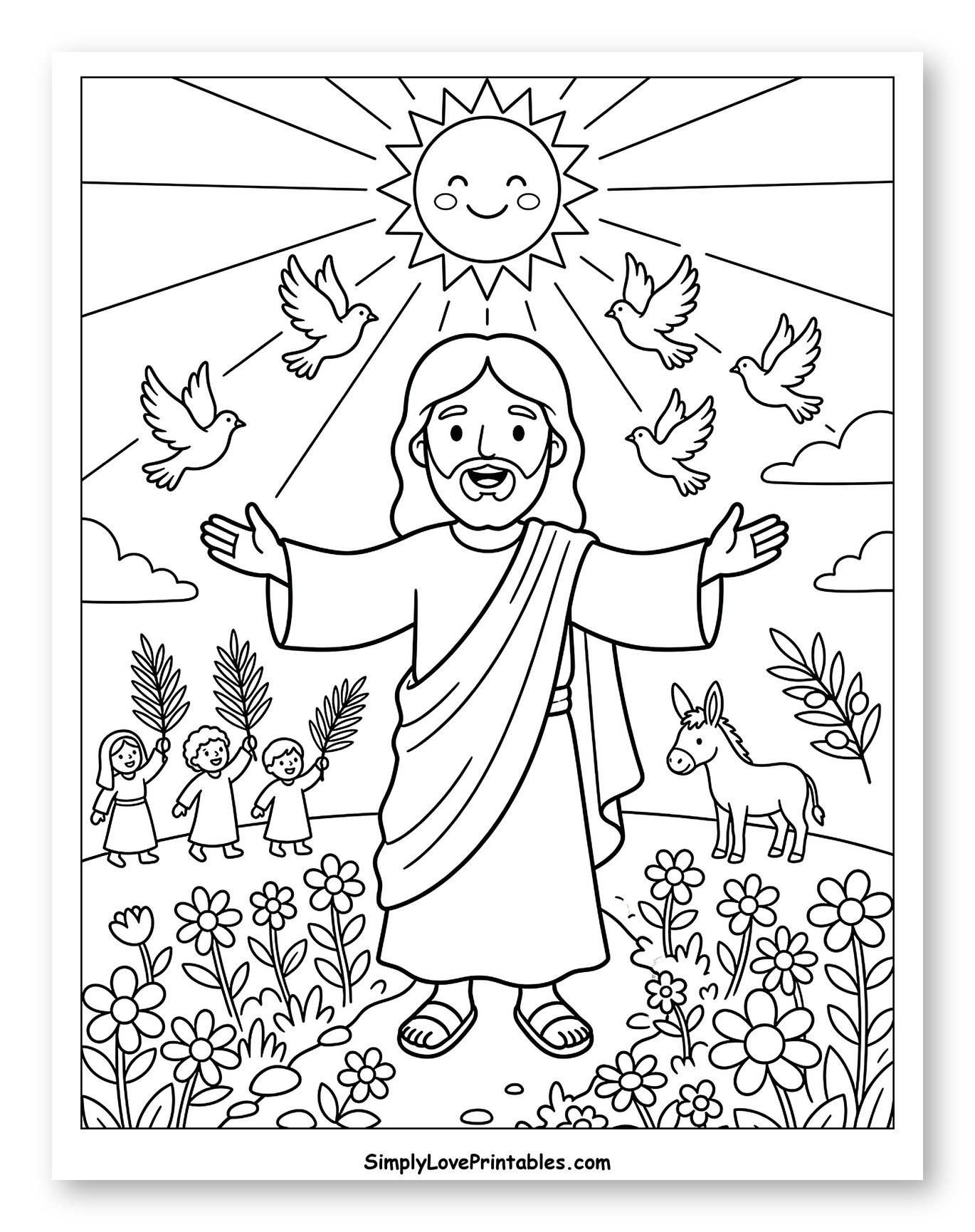 Jesus Welcomes All on Palm Sunday