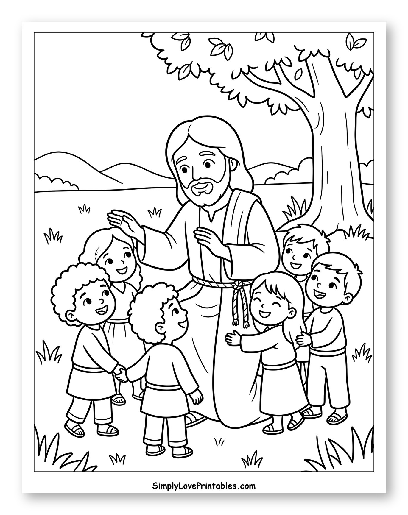 Jesus Welcoming Children to Him