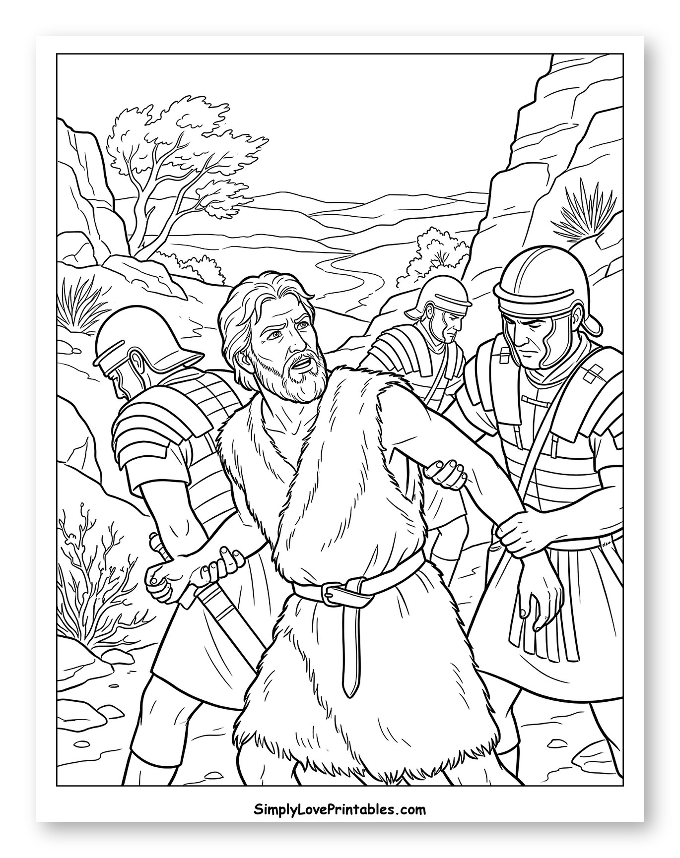John the Baptist Arrested by Roman Soldiers