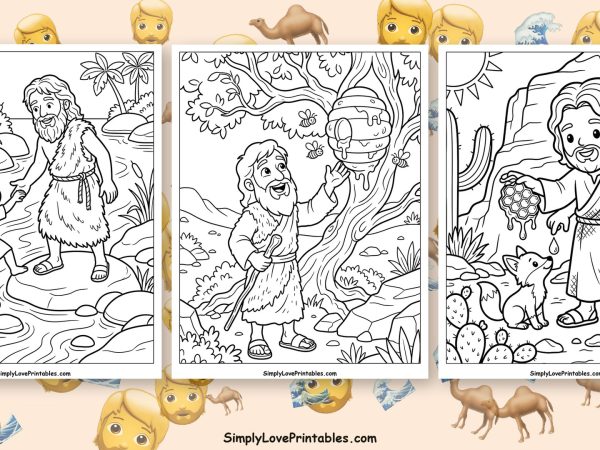 John the Baptist coloring pages featured image