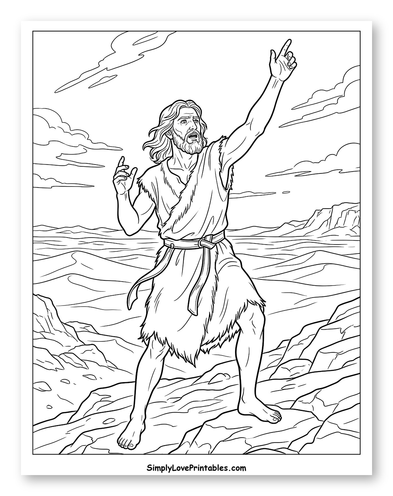 John the Baptist Pointing to Heaven