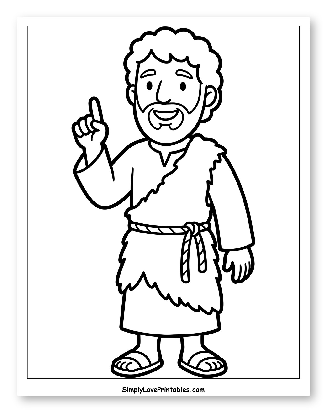 John the Baptist Pointing Up