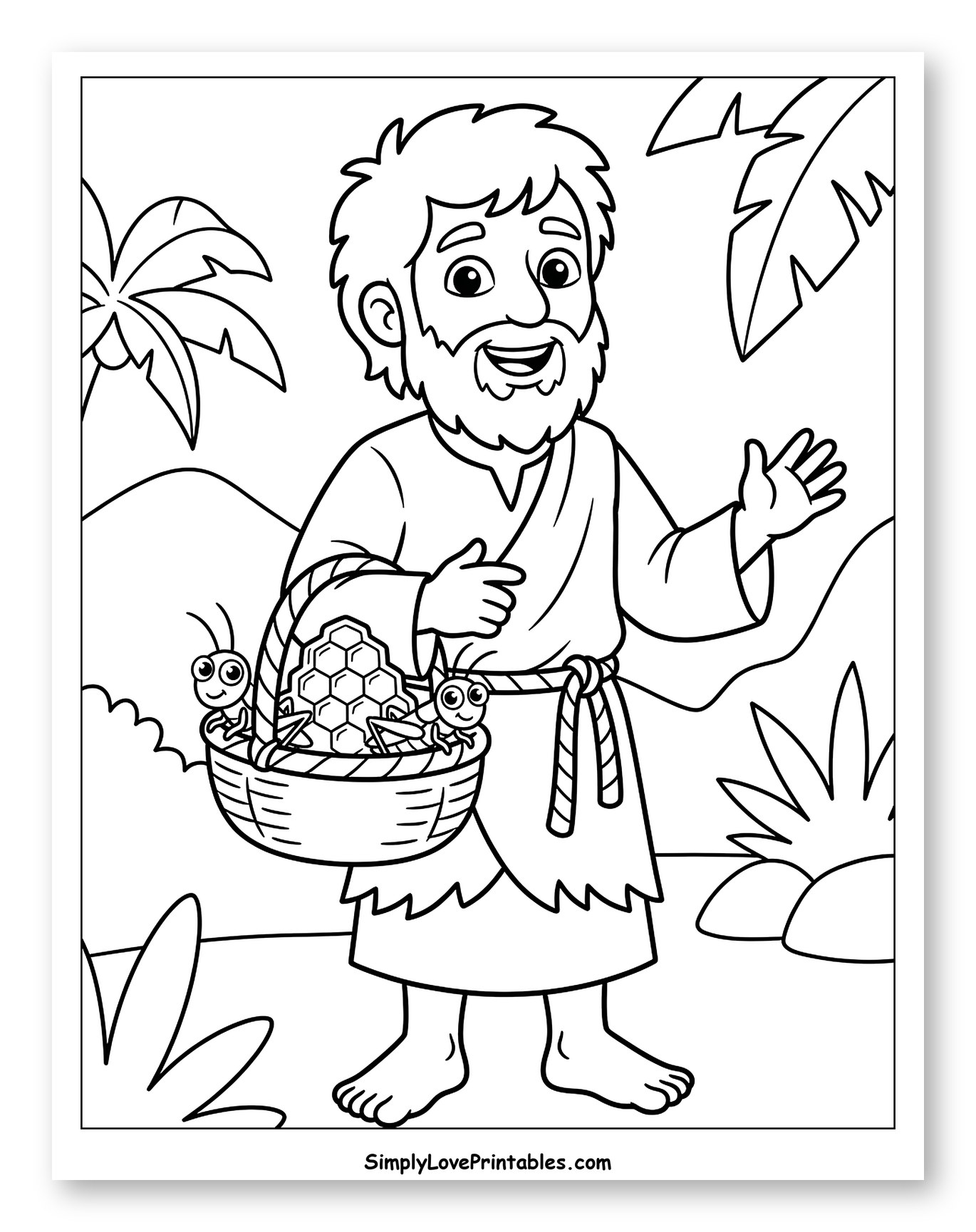 John the Baptist with Basket of Honeycombs