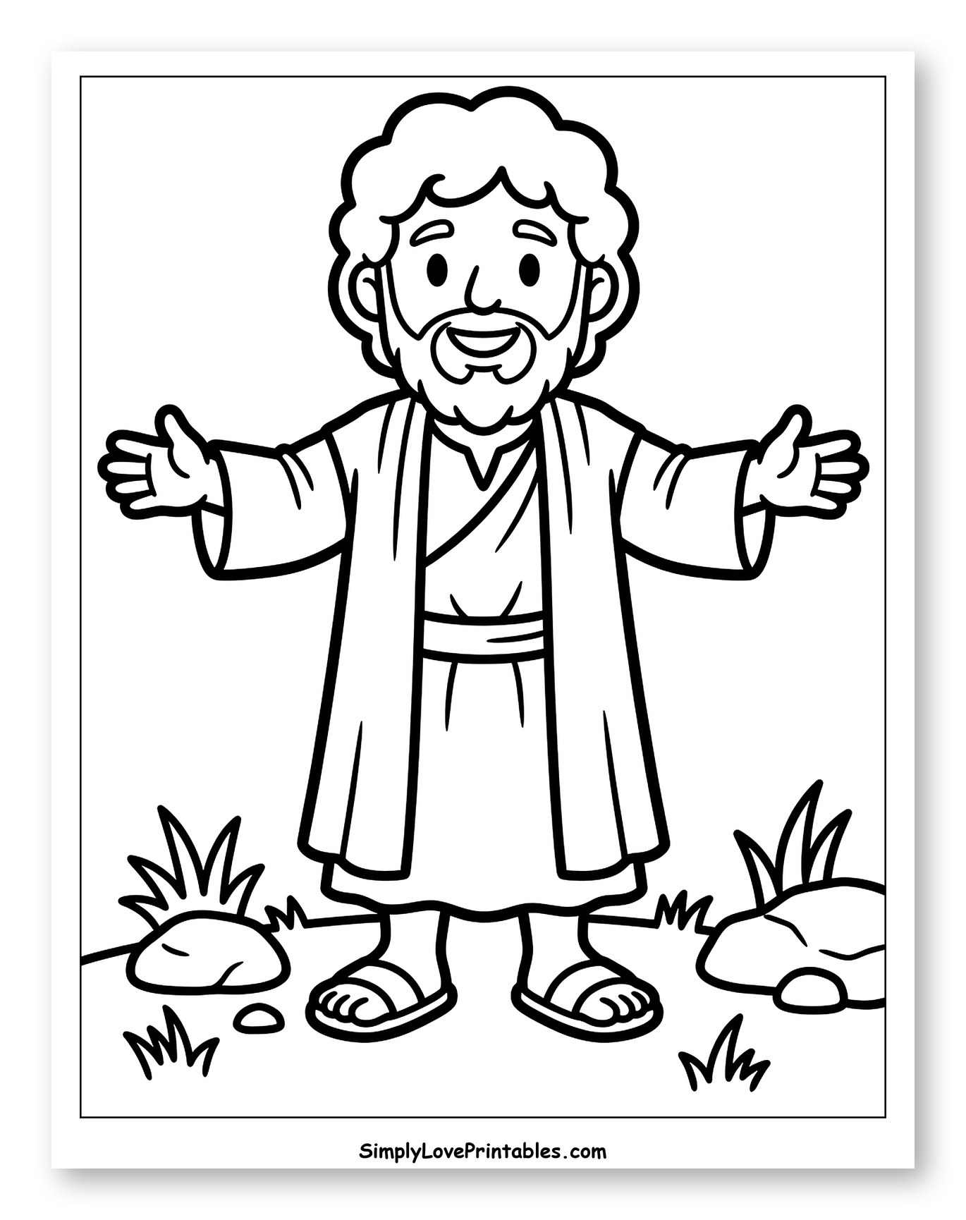 John the Baptist with Open Arms