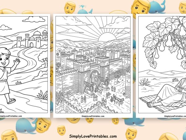 Jonah And The Whale coloring pages featured image