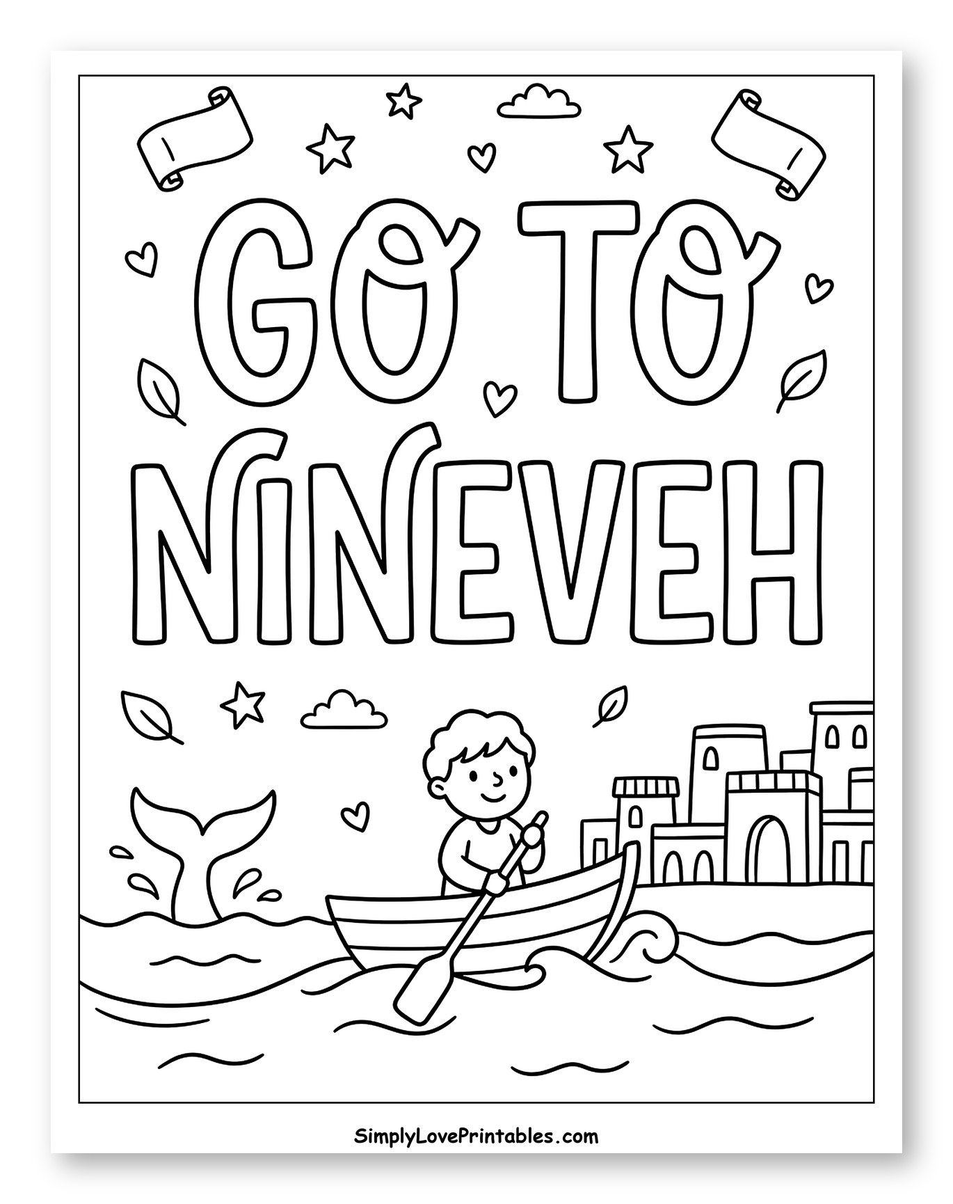 Jonah Going To Nineveh In A Boat