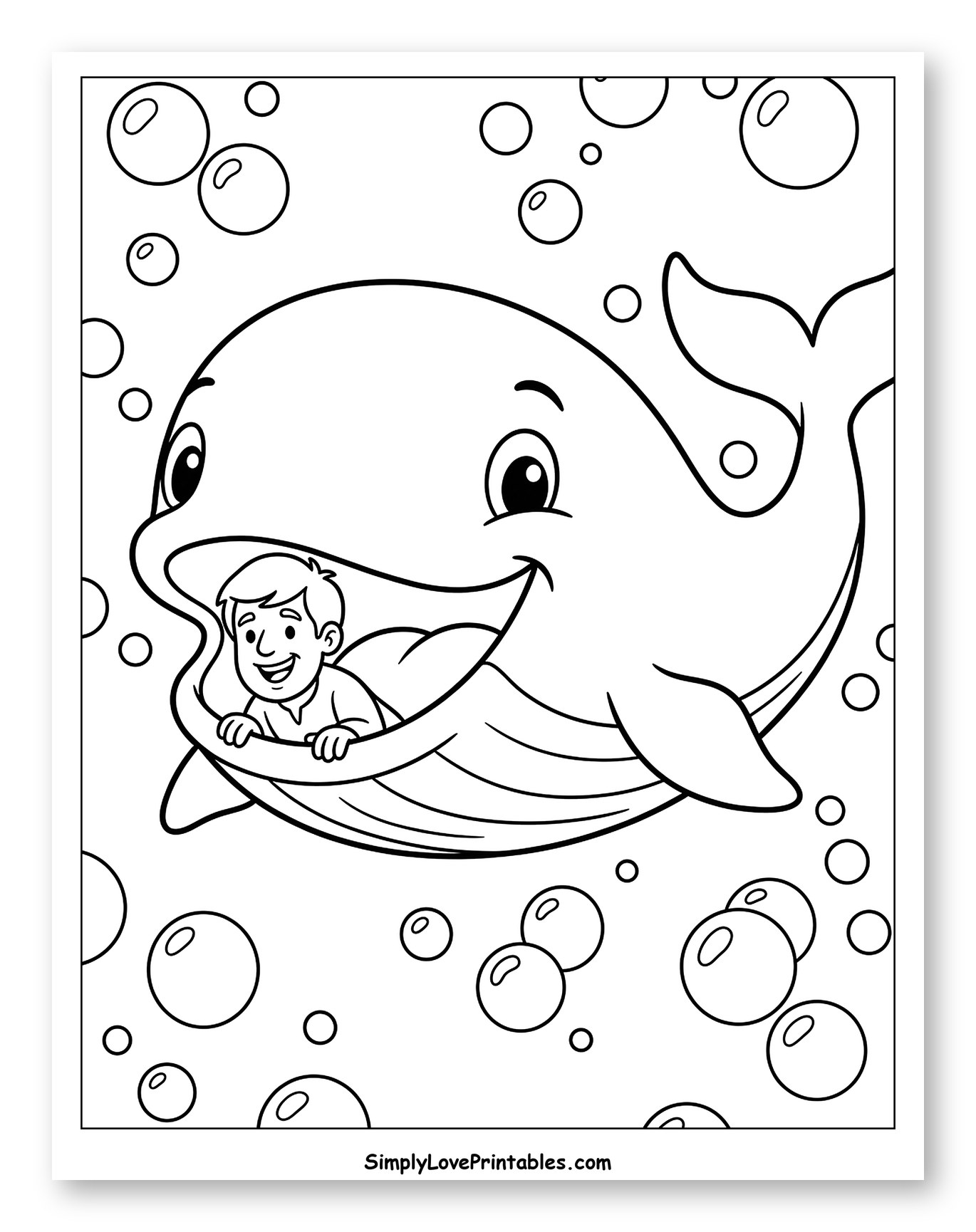 Jonah inside the Happy Whale