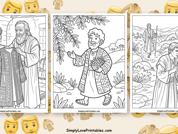 Joseph And The Coat Of Many Colors coloring pages featured image