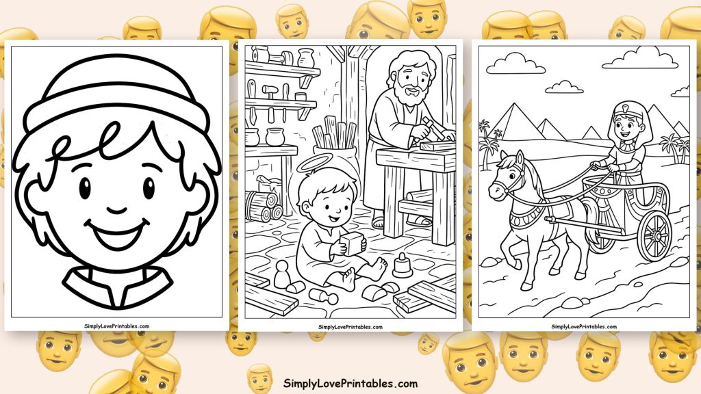 joseph coloring pages featured image