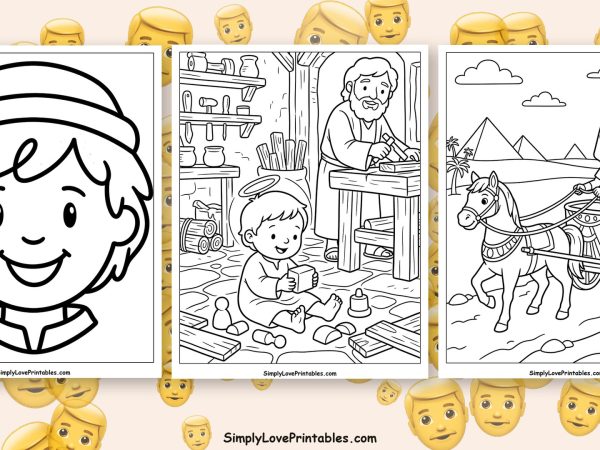 joseph coloring pages featured image