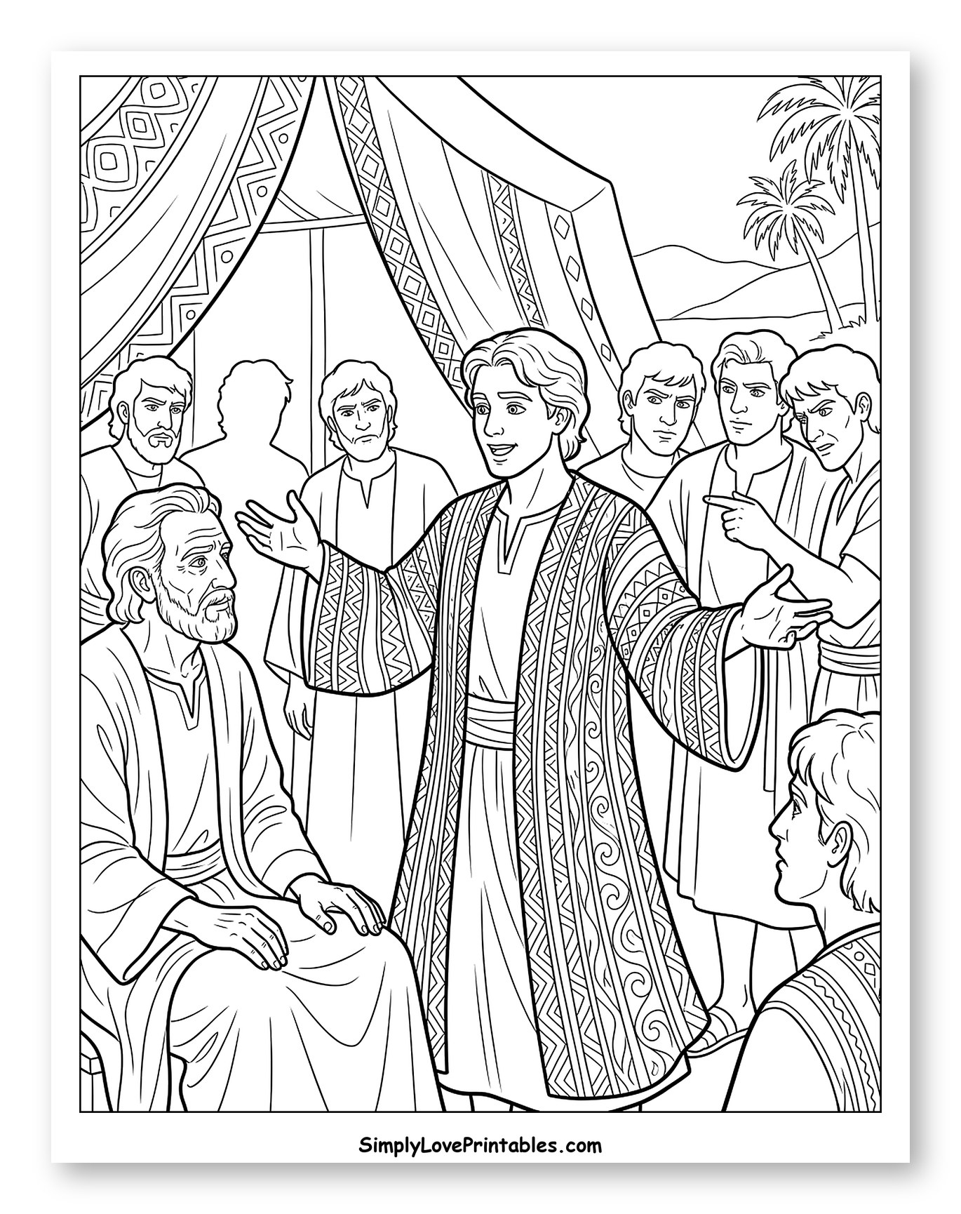 Joseph Explaining His Dreams to His Family