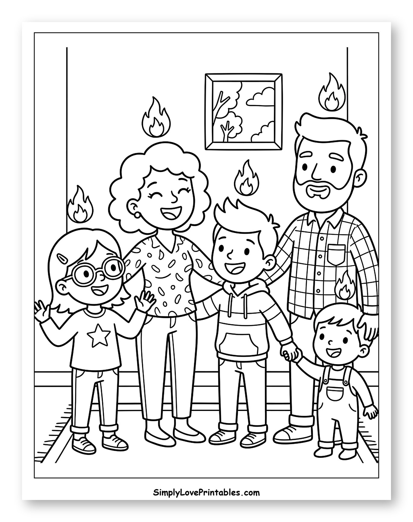 Joyful Family and Holy Spirit Flames