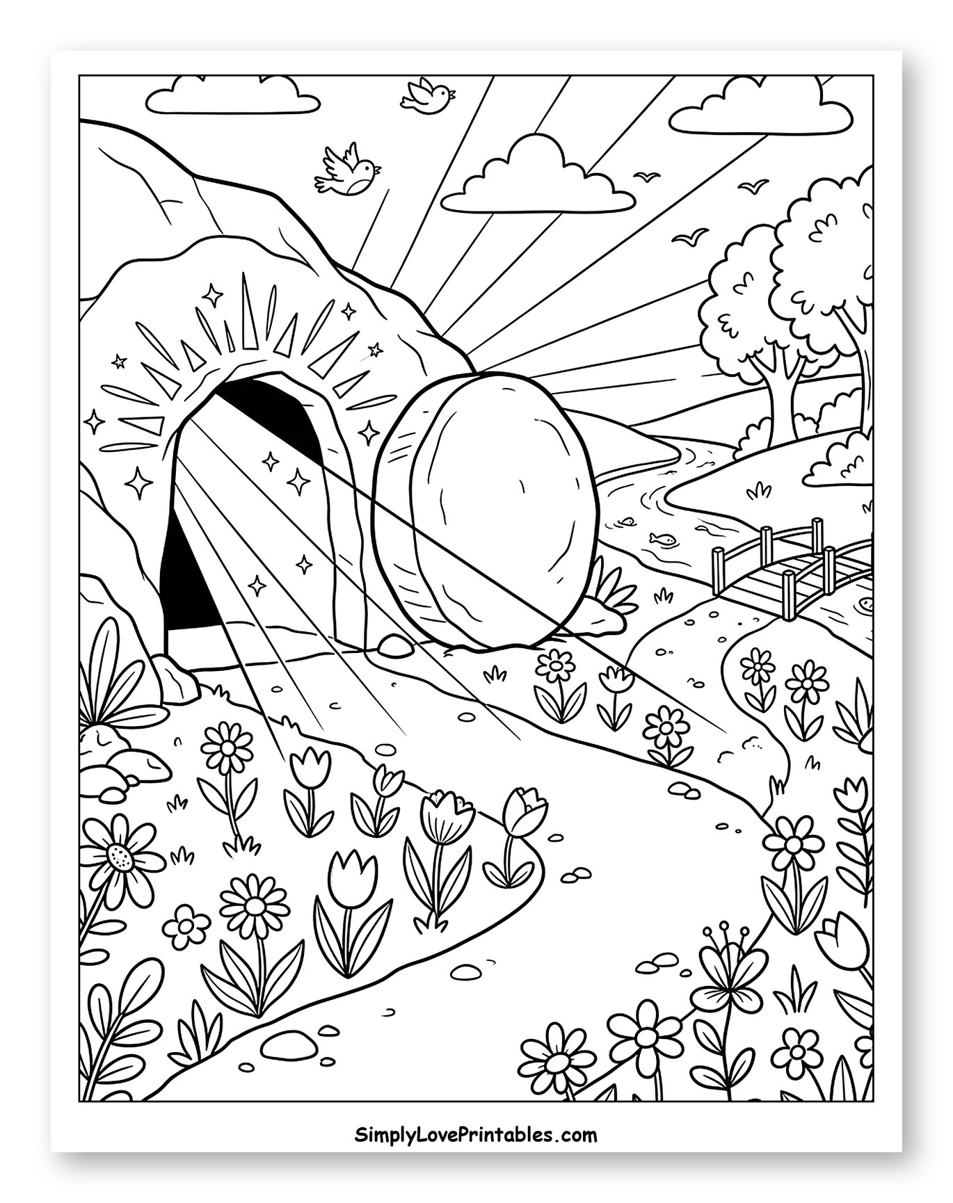Joyful Resurrection Morning at Jesus' Empty Tomb