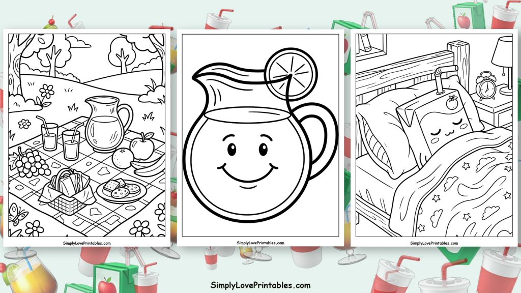 Juice coloring pages featured image
