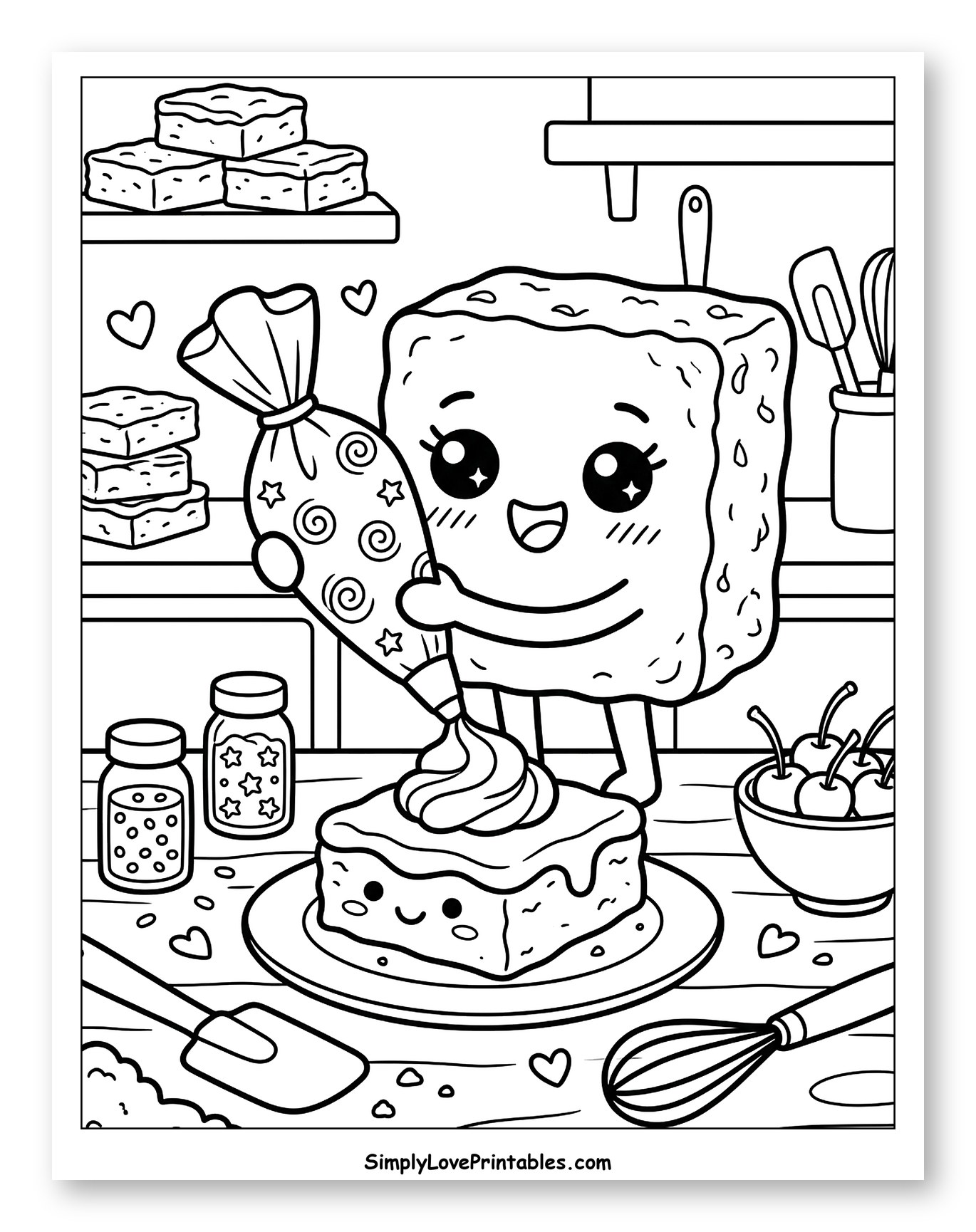 Kawaii Brownie Decorating Another Brownie
