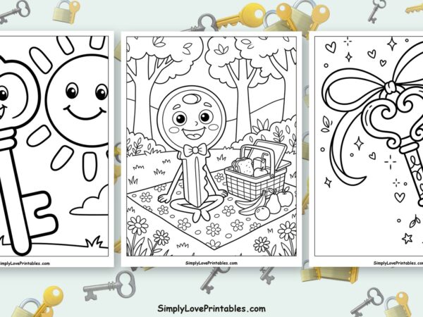 key coloring pages featured image