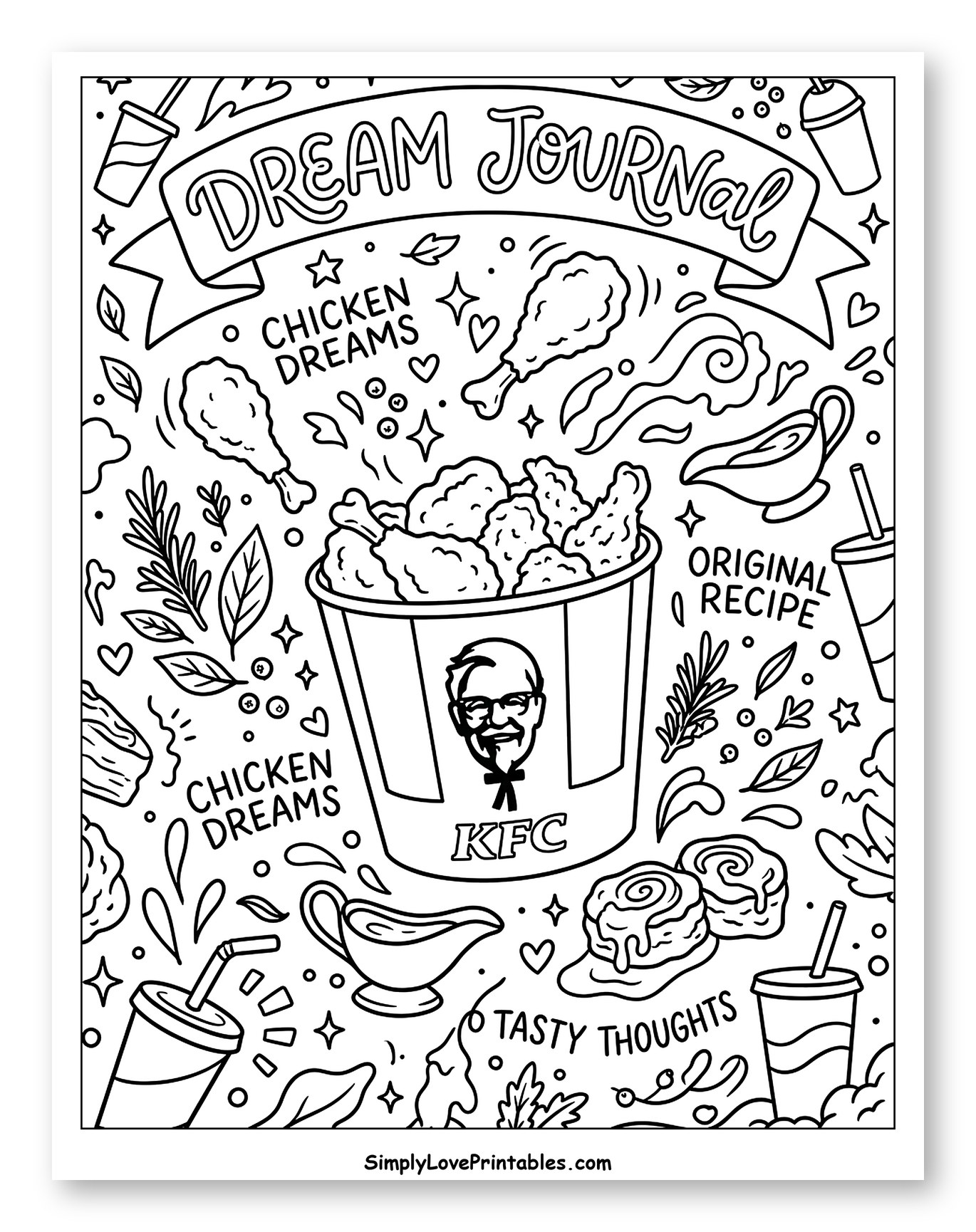 KFC Dream Journal Fried Chicken Delights