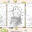 kiwi bird coloring pages featured image