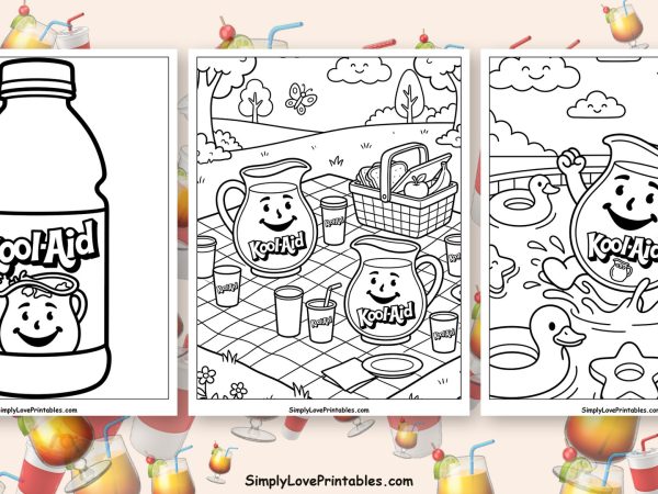 Kool-Aid coloring pages featured image