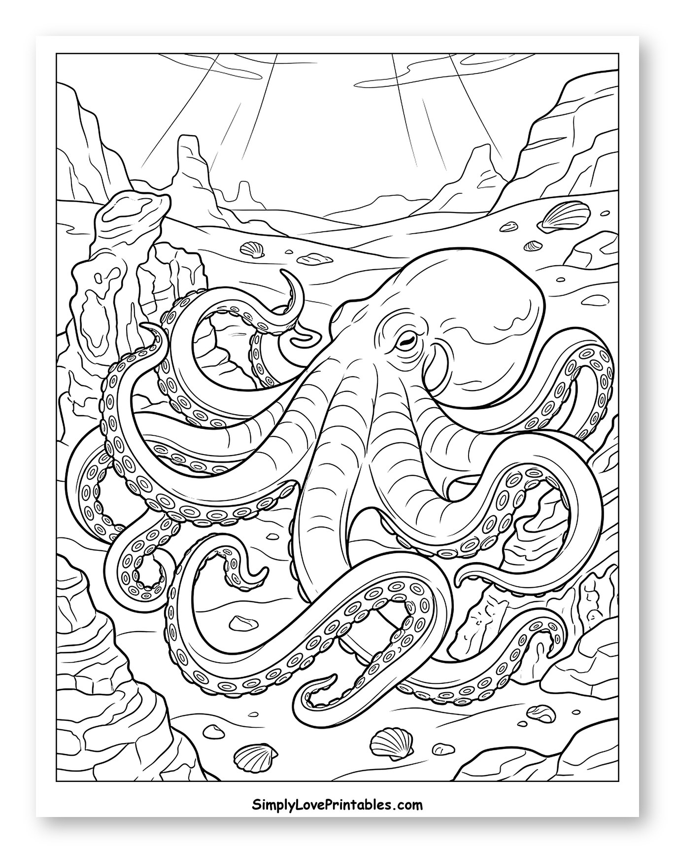 Kraken Resting on the Seabed