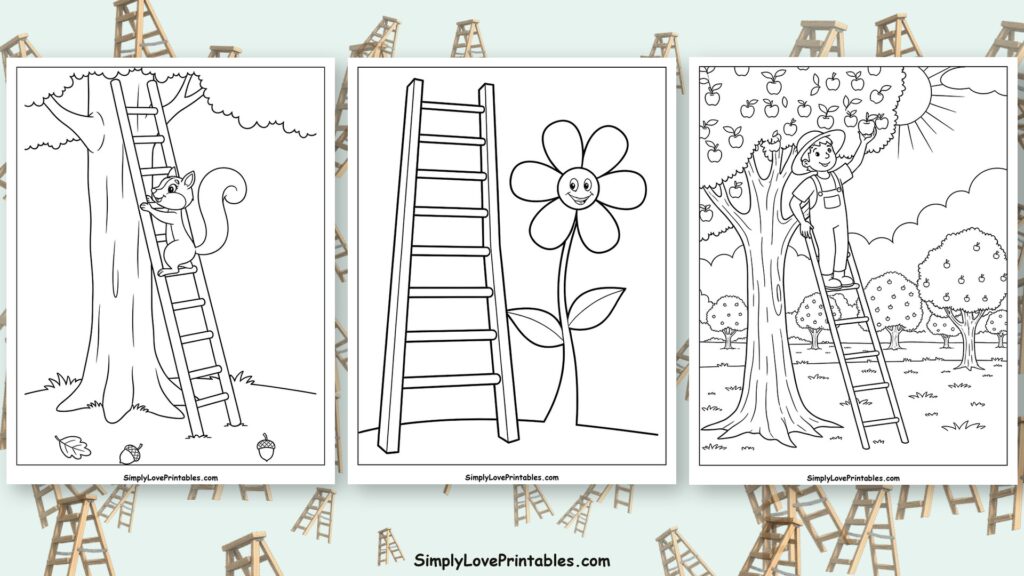 ladder coloring pages featured image