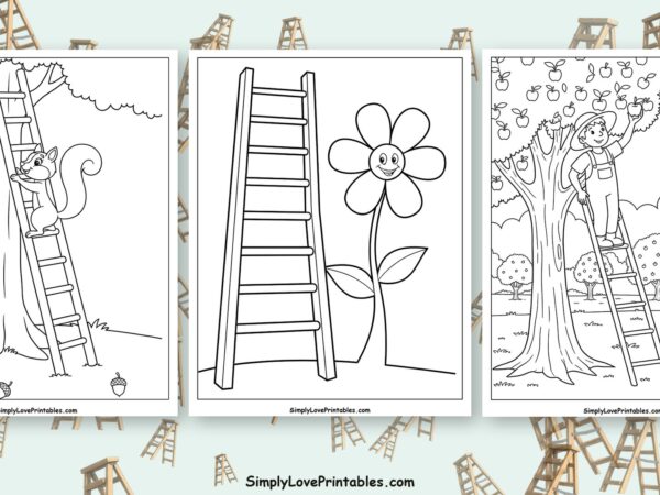 ladder coloring pages featured image