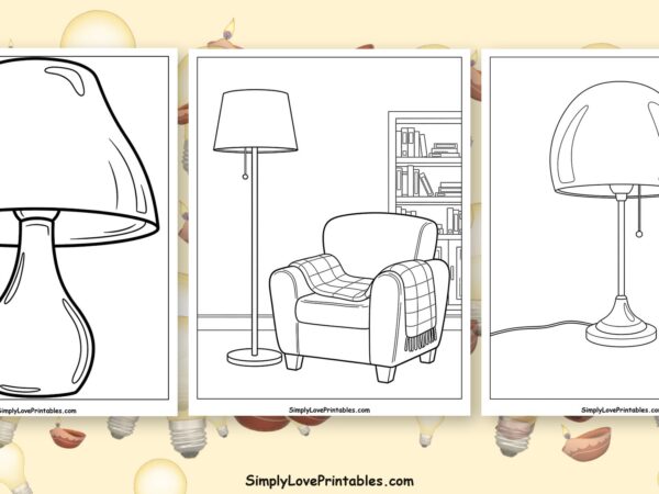 Lamp coloring pages featured image