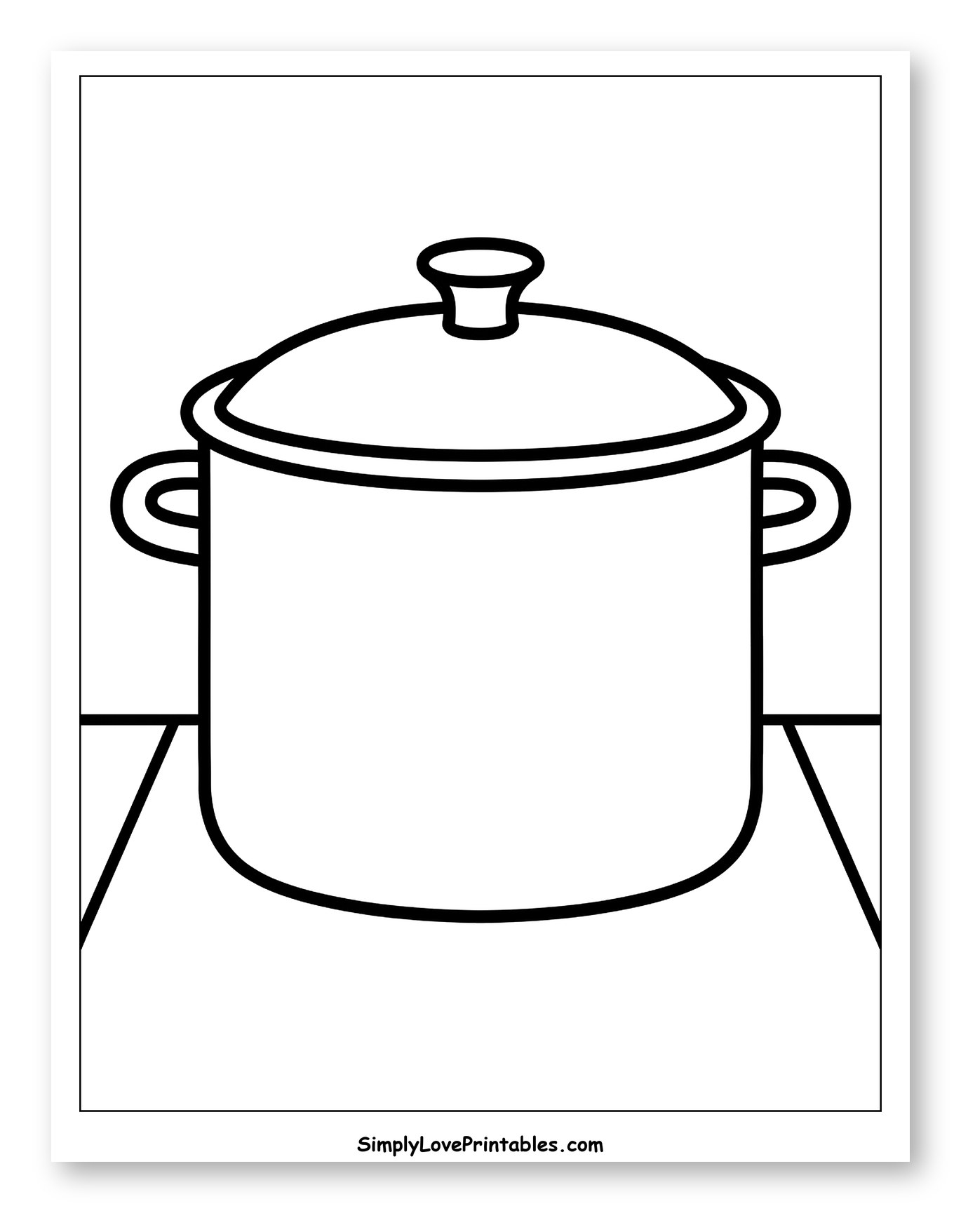 Large Cooking Pot with Lid and Handles